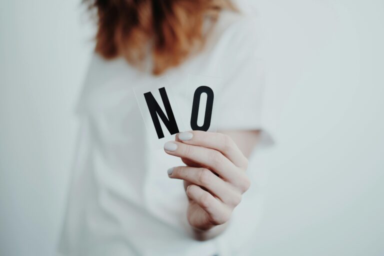 How to start saying no